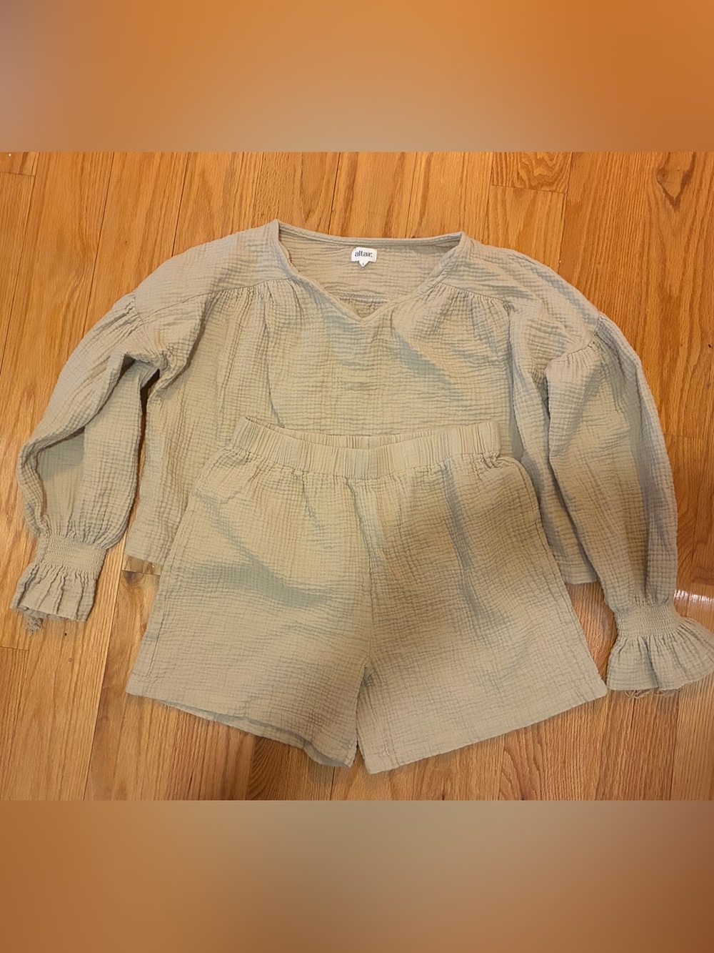 Altair Tulum Top and Bottoms Set in Oat - Picture 4 of 6